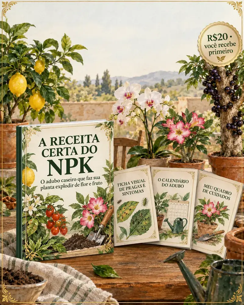 E-book A Receita Certa do NPK e três materiais bônus